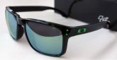 Oakley Holbrook Polished Black/emerald Lens! Moto Gp Ed!